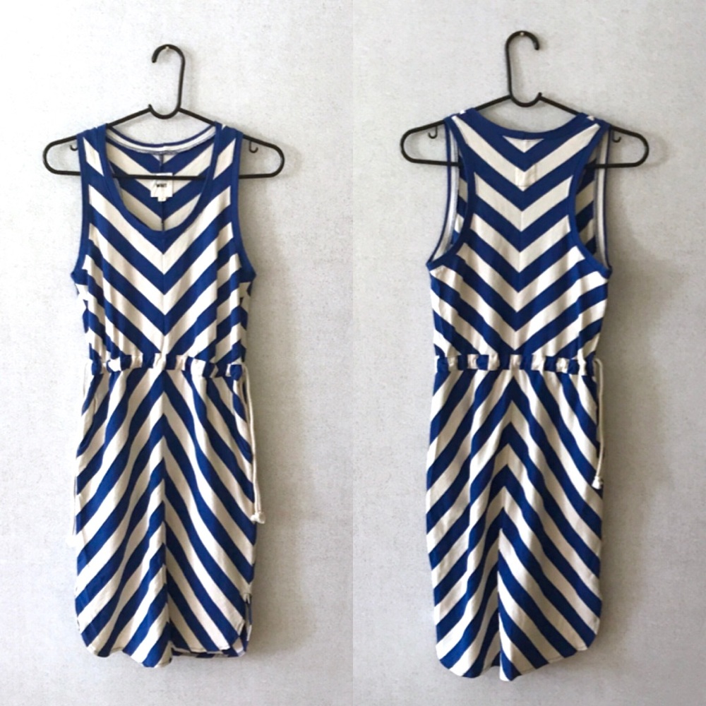 WHIT by Whitney Pozgay Striped Racerback Dress